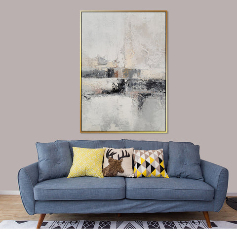 Neutral Contentment - Embellished Art with Floating Frame - CNL420 - 75x100cm