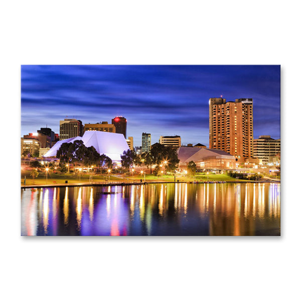 Adelaide City at Dusk - Canvas Art Print - JP762