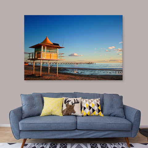 Adelaide's Glenelg Beach - Canvas Art Print - JP763