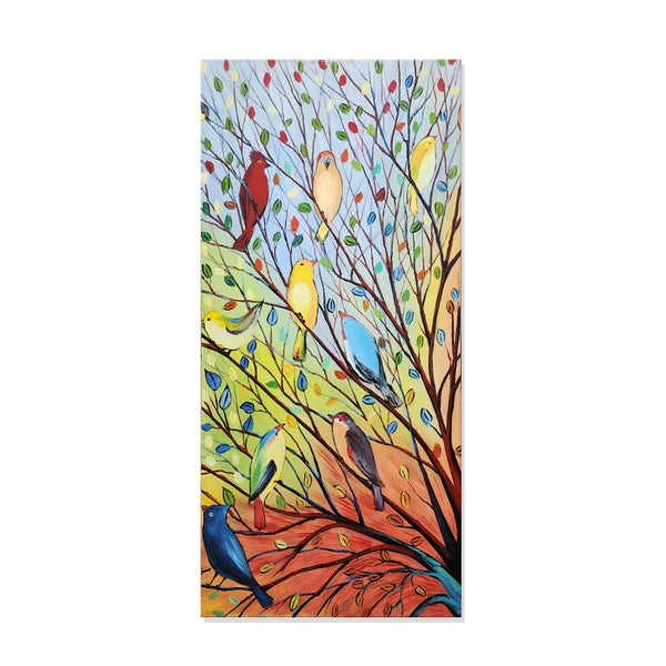 Harmony in the Branches - Hand Painted Art Size 70x150cm