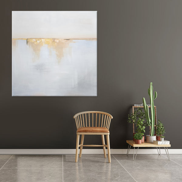 Golden Horizon - Hand Painted Art Size 90x90cm