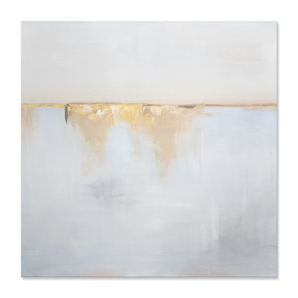 Golden Horizon - Hand Painted Art Size 90x90cm