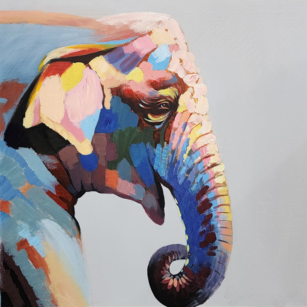 Elephant of Colors - Hand Painted Art Asst Sizes