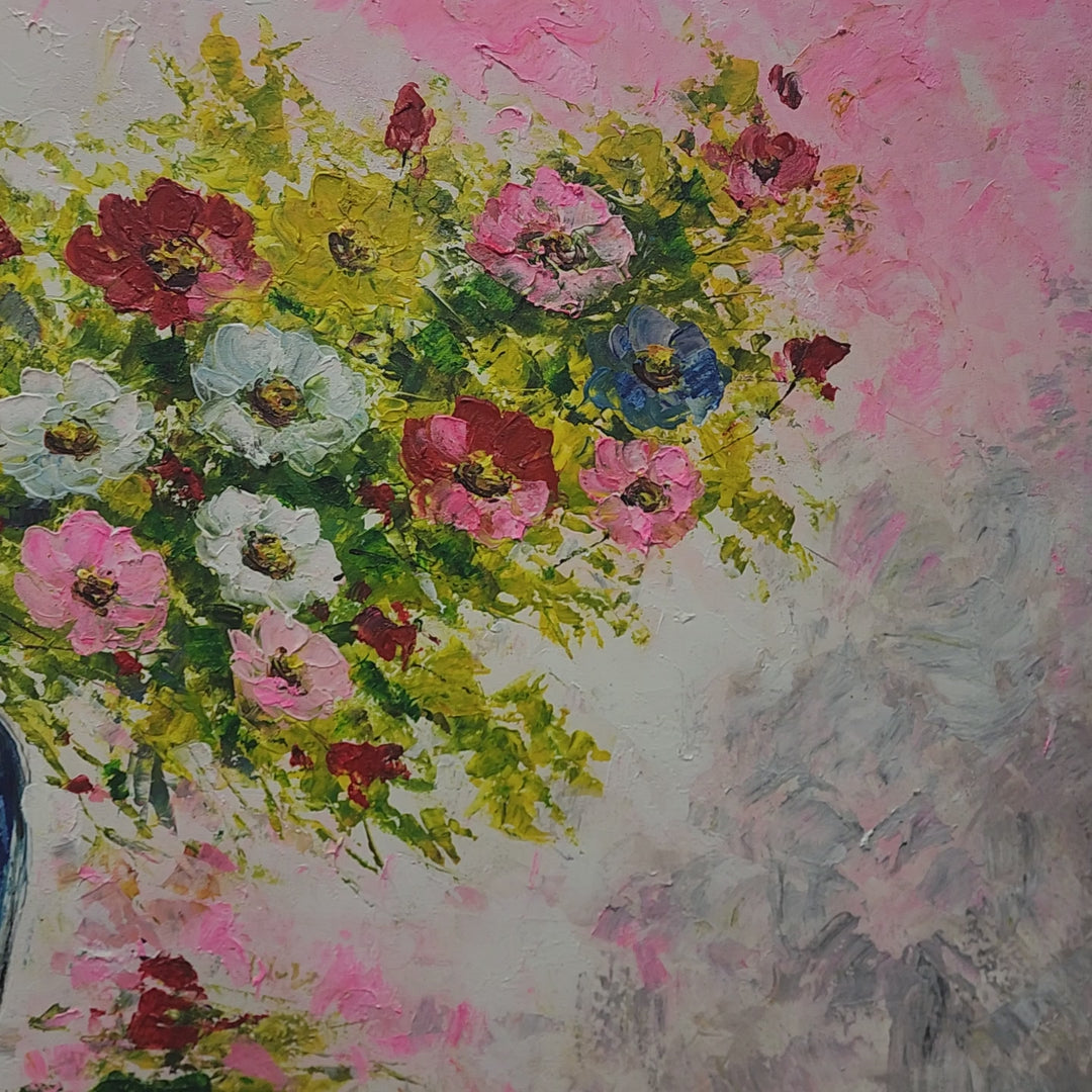 Floral Symphony – Bursting with Vibrancy size 80x150cm