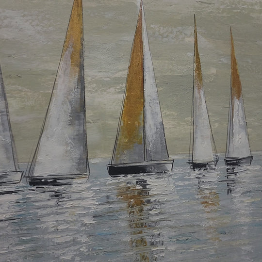 Sailing Serenity – Highly Textured Full of Elegance and Tranquility Size 80x150cm