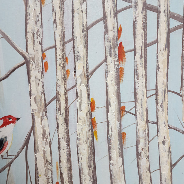 Melody in the Birches - Hand Painted Art Size 90x120cm