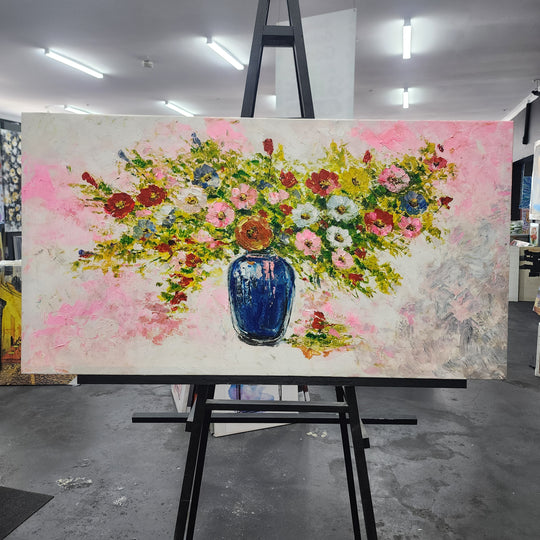 Floral Symphony – Bursting with Vibrancy size 80x150cm