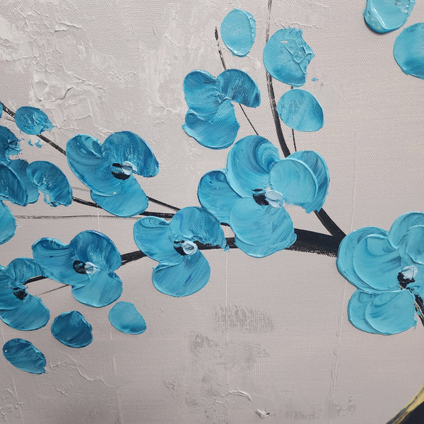 Blossoms Over Water - Hand Painted Art Size 70x180cm