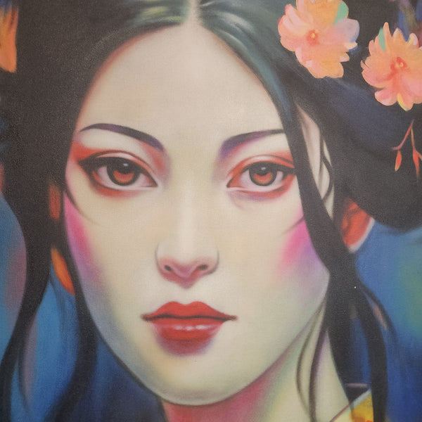 A Diginified Gaze - Stunning, Highly Detailed Portrait of a Beautiful Eastern Woman in Feature Size 100x150cm