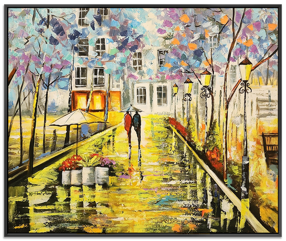 Path of Bliss - Stunning Colourful Palette Knife Modern Romantic Artwork