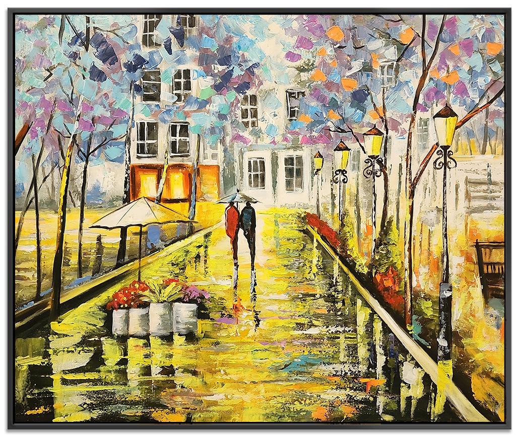 Path of Bliss - Stunning Colourful Palette Knife Modern Romantic Artwork