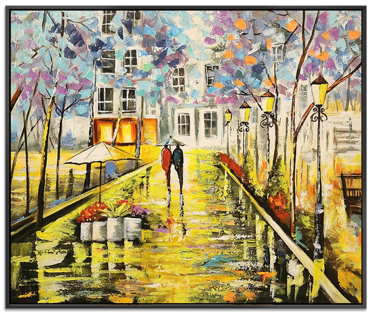 Path of Bliss - Stunning Colourful Palette Knife Modern Romantic Artwork