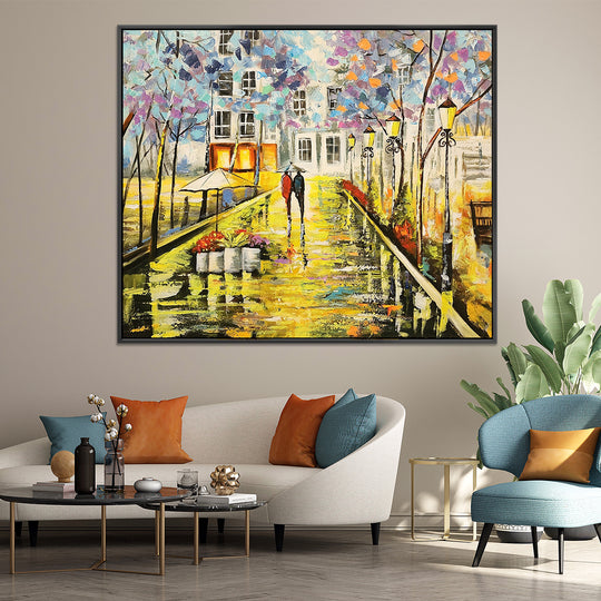 Path of Bliss - Stunning Colourful Palette Knife Modern Romantic Artwork