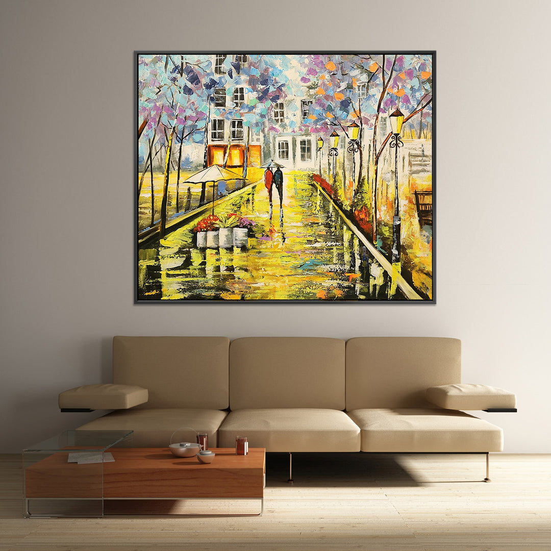 Path of Bliss - Stunning Colourful Palette Knife Modern Romantic Artwork