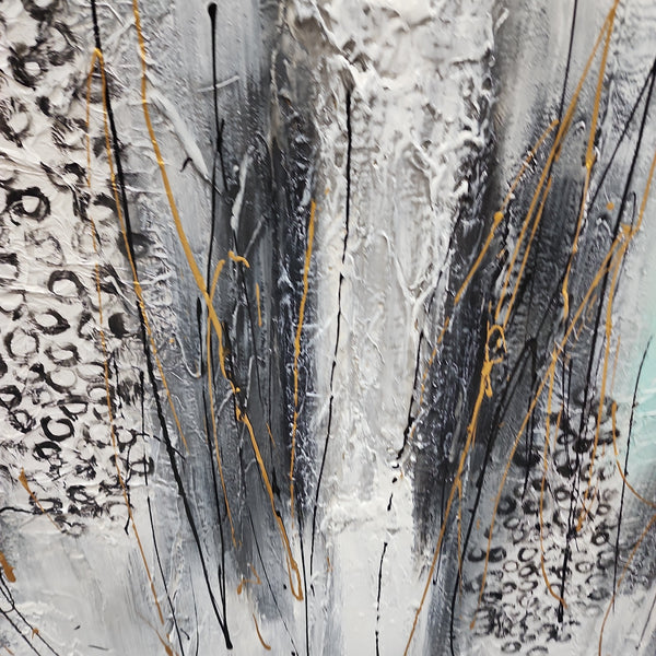 Entranced by the Exotic - Highly Textural Modern Abstract Art 100x240cm