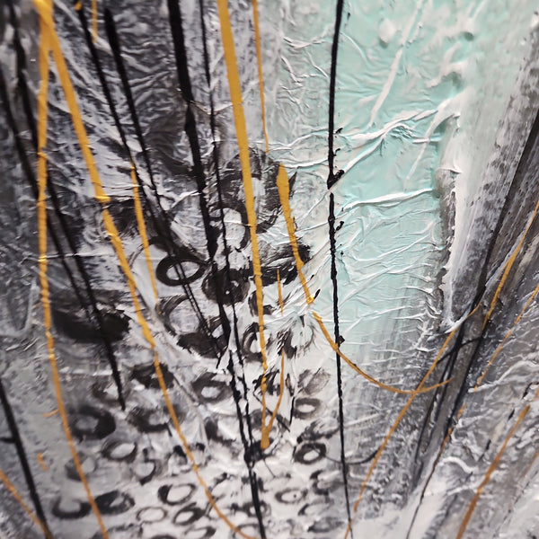 Entranced by the Exotic - Highly Textural Modern Abstract Art 100x240cm