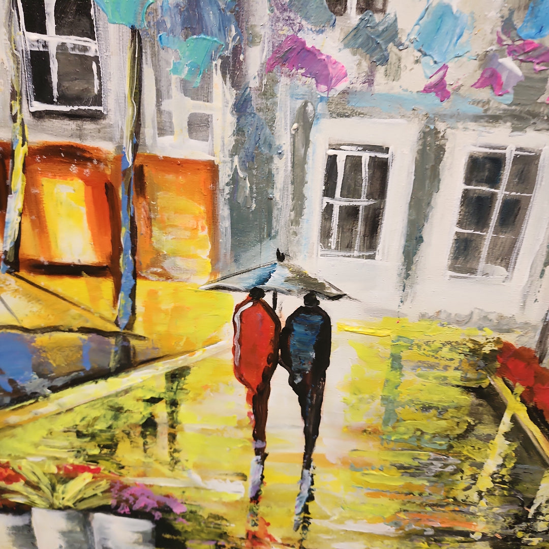 Path of Bliss - Stunning Colourful Palette Knife Modern Romantic Artwork