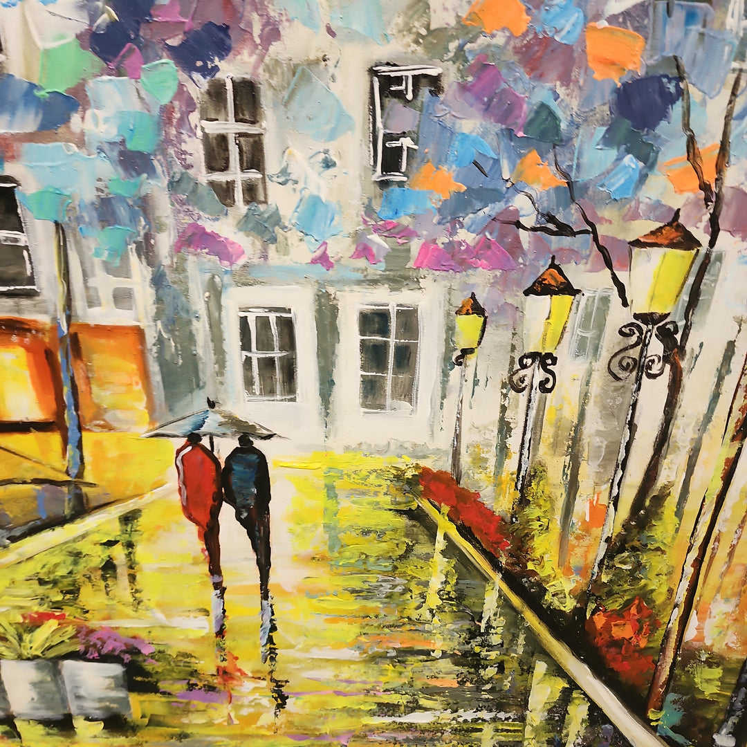 Path of Bliss - Stunning Colourful Palette Knife Modern Romantic Artwork