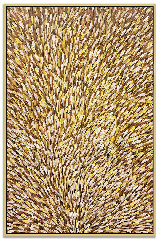 Bush Medicine Leaves - Modern Hand Painted ART Size 90x140cm