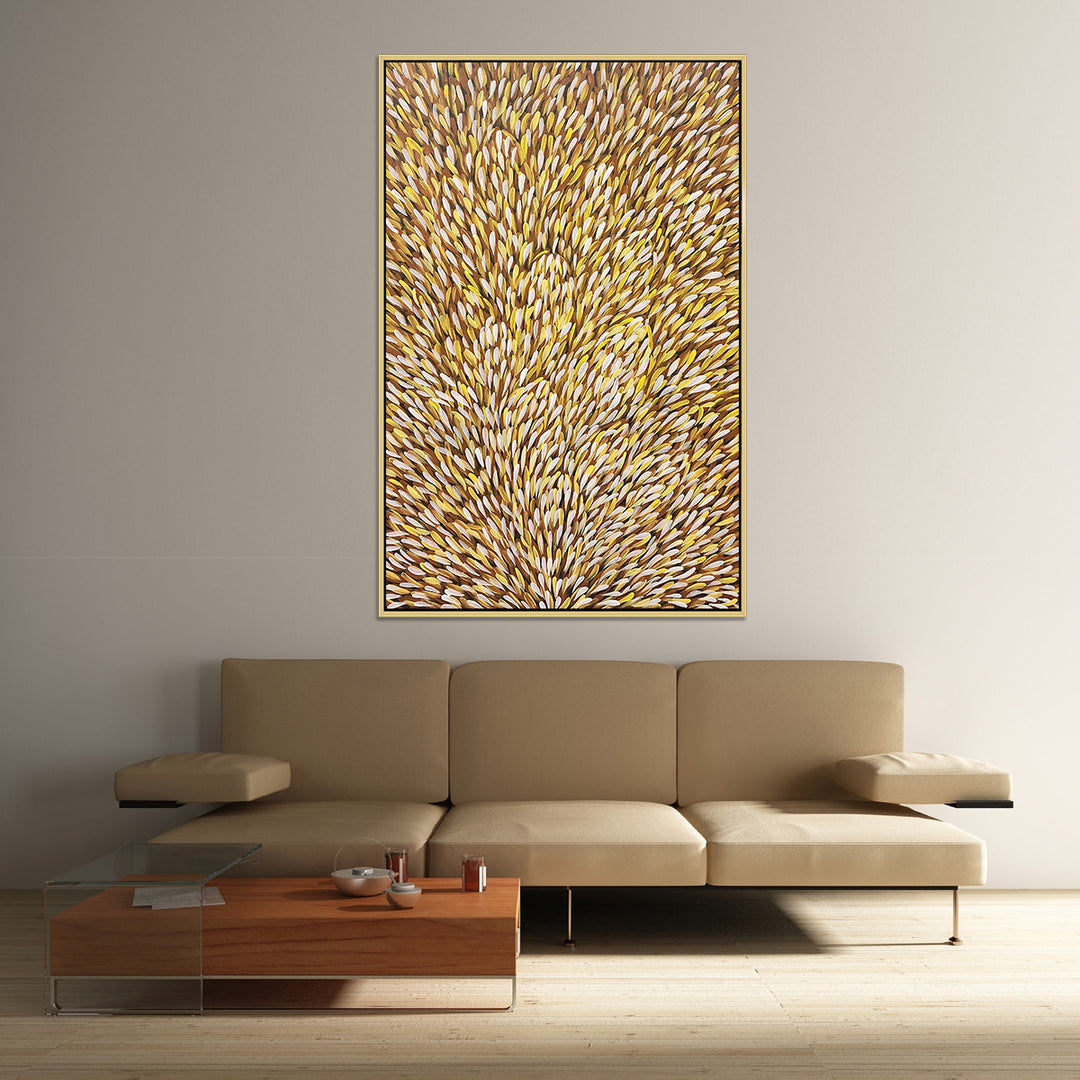 Bush Medicine Leaves - Modern Hand Painted ART Size 90x140cm