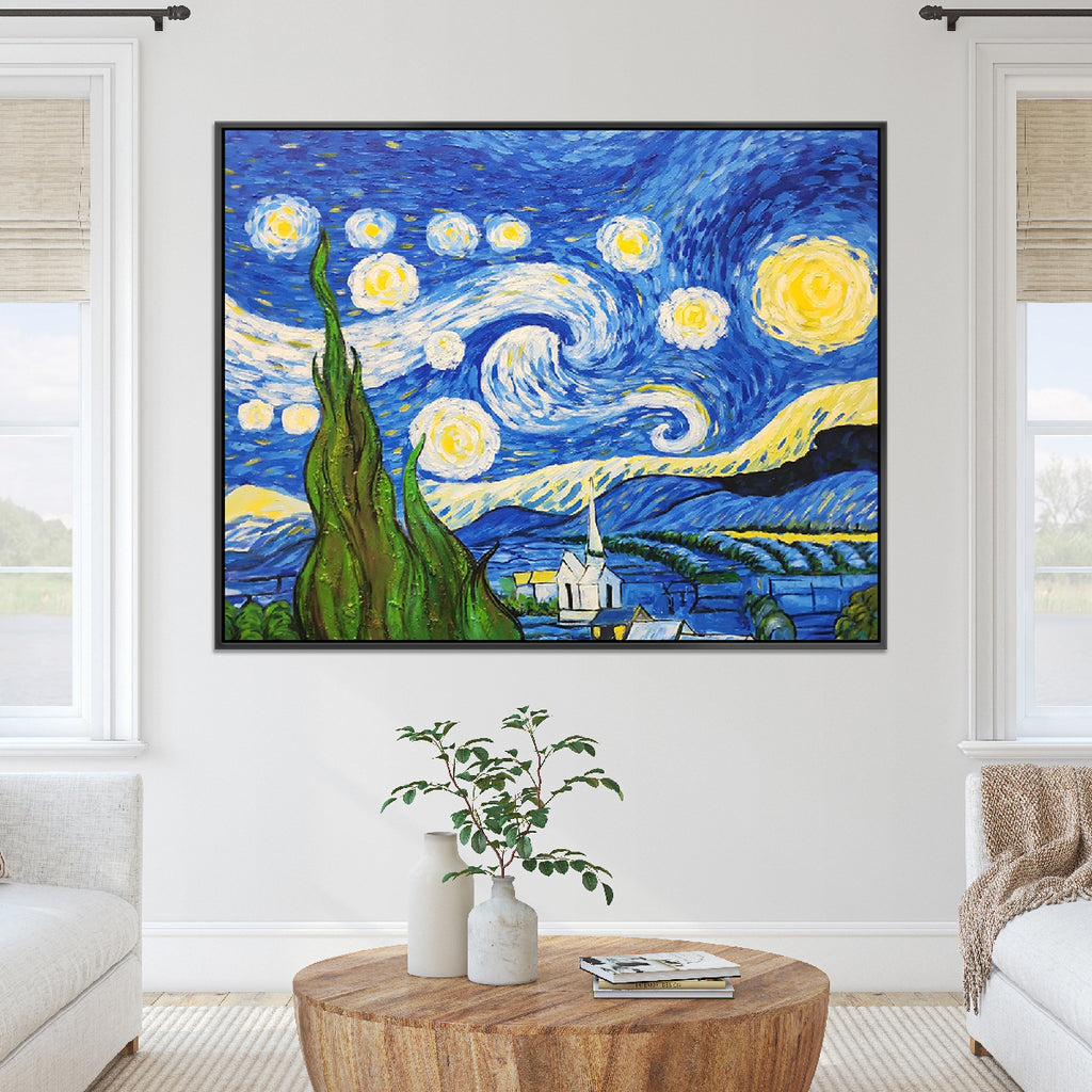 Paint By Numbers Kit DIY Oil Painting Canvas Art Starry Night Van Gogh  Decor