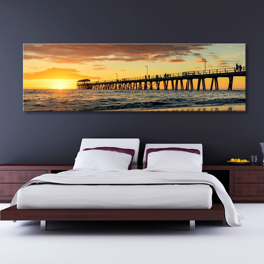 Henley Beach Jetty at Sunset - Canvas Print ART - CN121