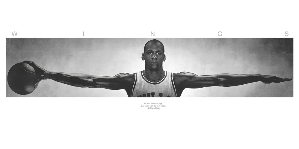 Michael Jordan Wings - Ready to Hang Canvas Print - CN529 - 40x80cm