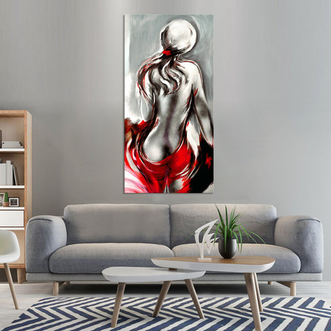 The Nude - Hand Embellished Canvas Art - EA146 - 60x120cm