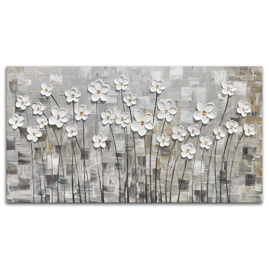 Petal Sublimity - Hand Embellished Canvas Art - EA856