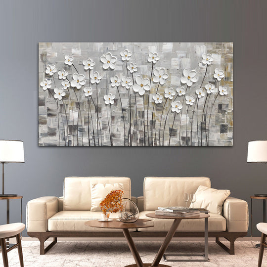 Petal Sublimity - Hand Embellished Canvas Art - EA856