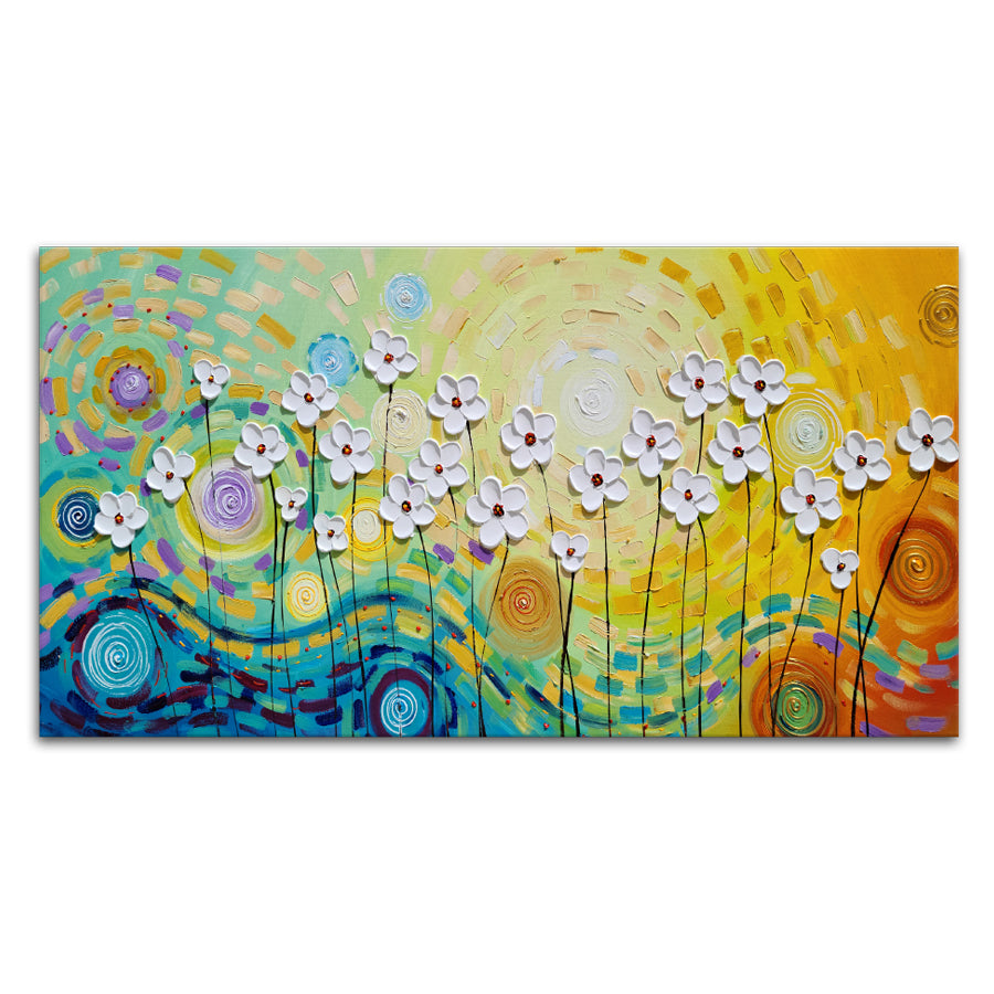 Floret Euphoria - Hand Embellished Canvas Art - EA858