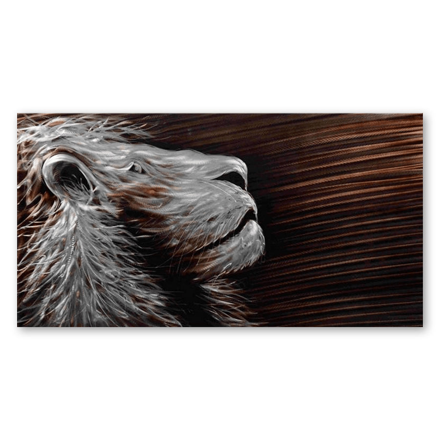 Lion's Gaze - Aluminium Wall ART - MA12