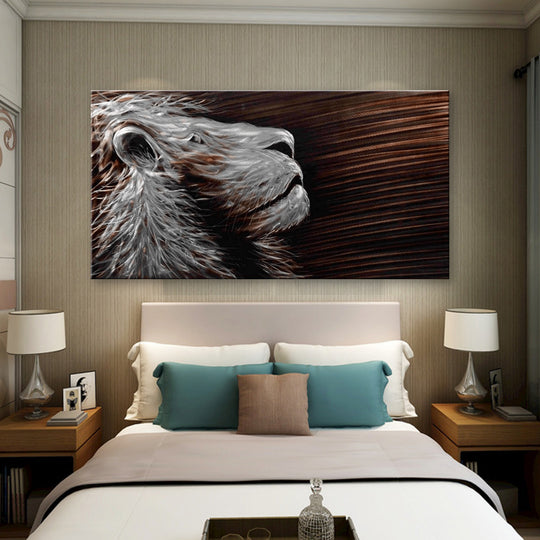 Lion's Gaze - Aluminium Wall ART - MA12