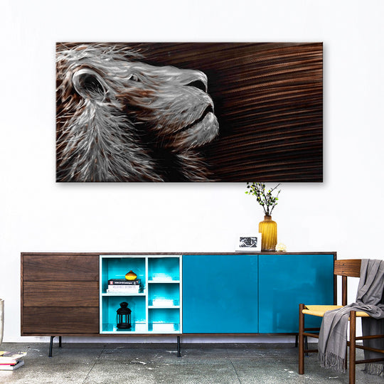 Lion's Gaze - Aluminium Wall ART - MA12