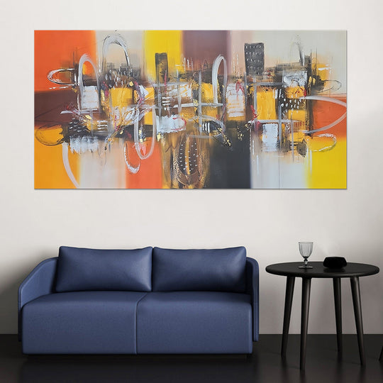 Emboldened Gestures - Modern Abstract Art with a Striking Gestural Painterly Quality