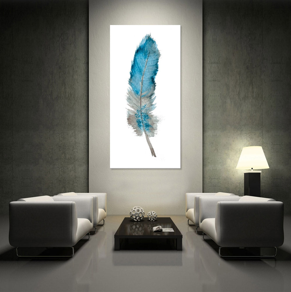 Feather of Ether 1(of3) - Canvas Print ART-CN159A-40x80