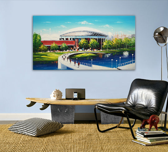 Adelaide Oval - Hand Embellished Canvas Art - Asst Sizes EA549